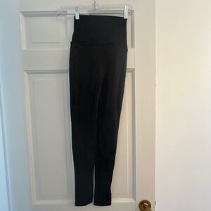 Black stretchy dance leggings